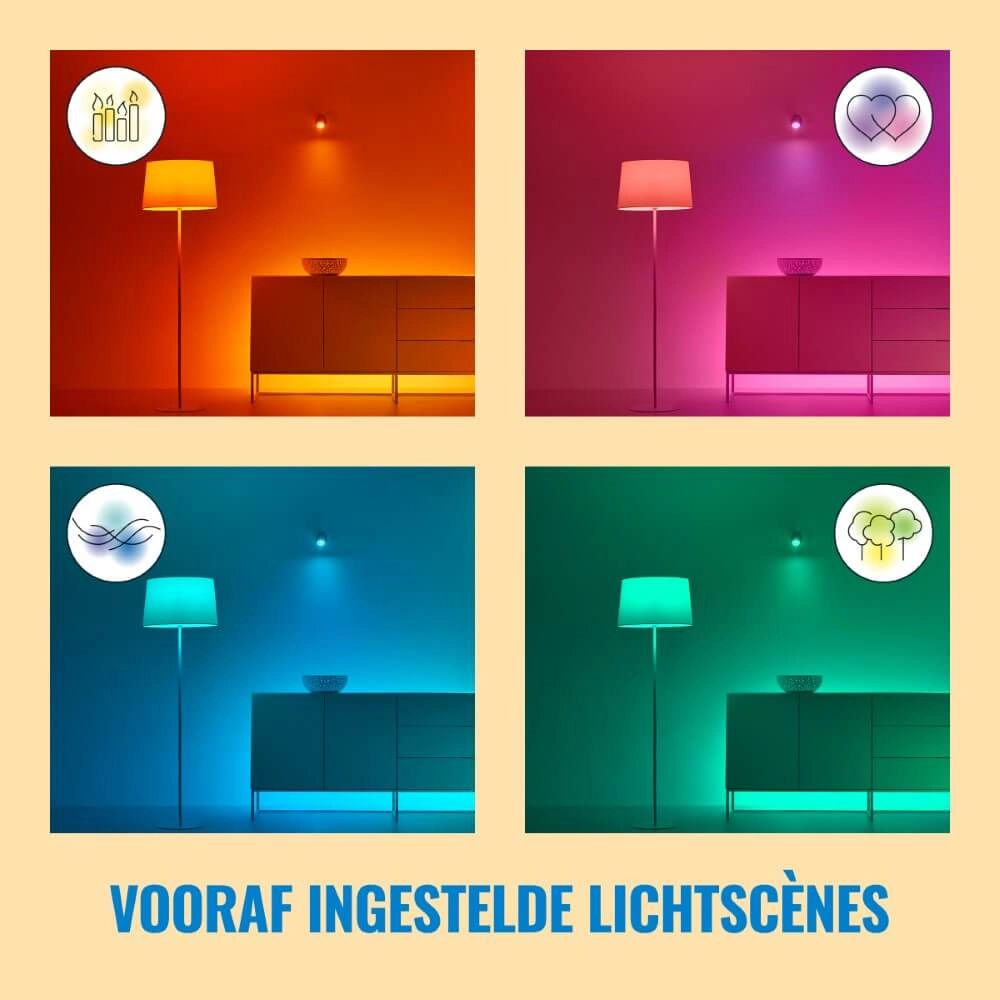 Wandstrahler Up and Down smart - schwarz WiZ 8719514554610