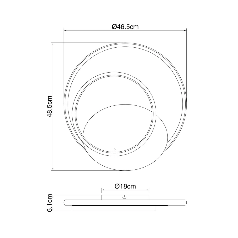 Design-Deckenlampe Rodan Schwarz Globo 9007371402526