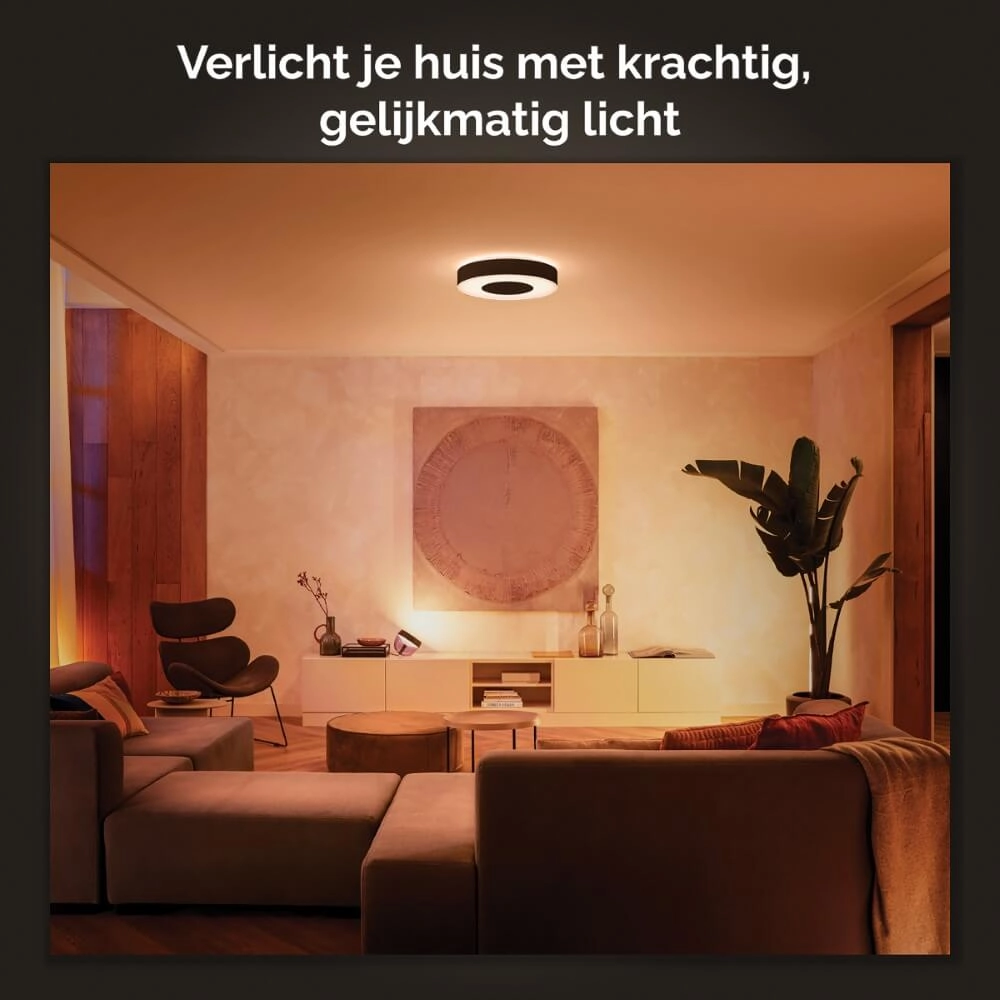 Deckenleuchte Hue Infuse M - White and color Ø 38,1cm schwarz Philips 8718696176504