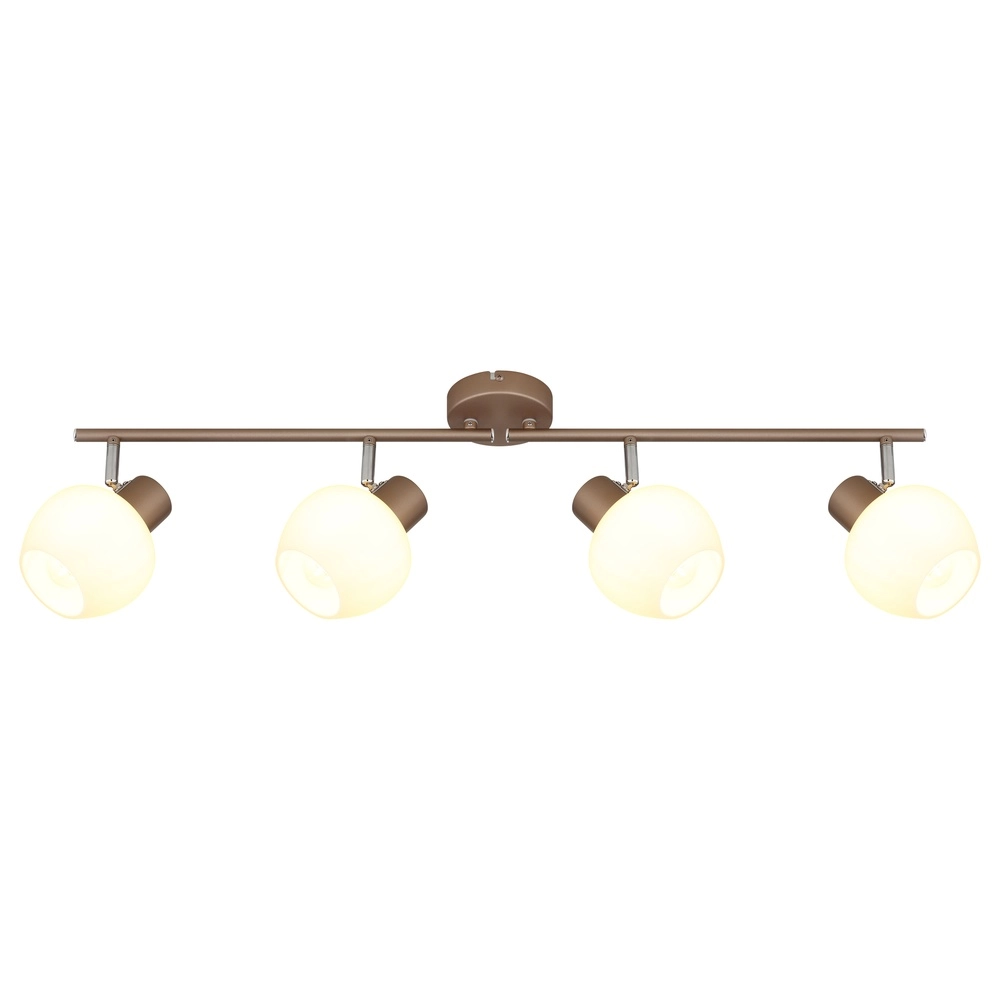 Deckenlampe Eileen 4-helles Kaffeebraun Globo 9007371580576