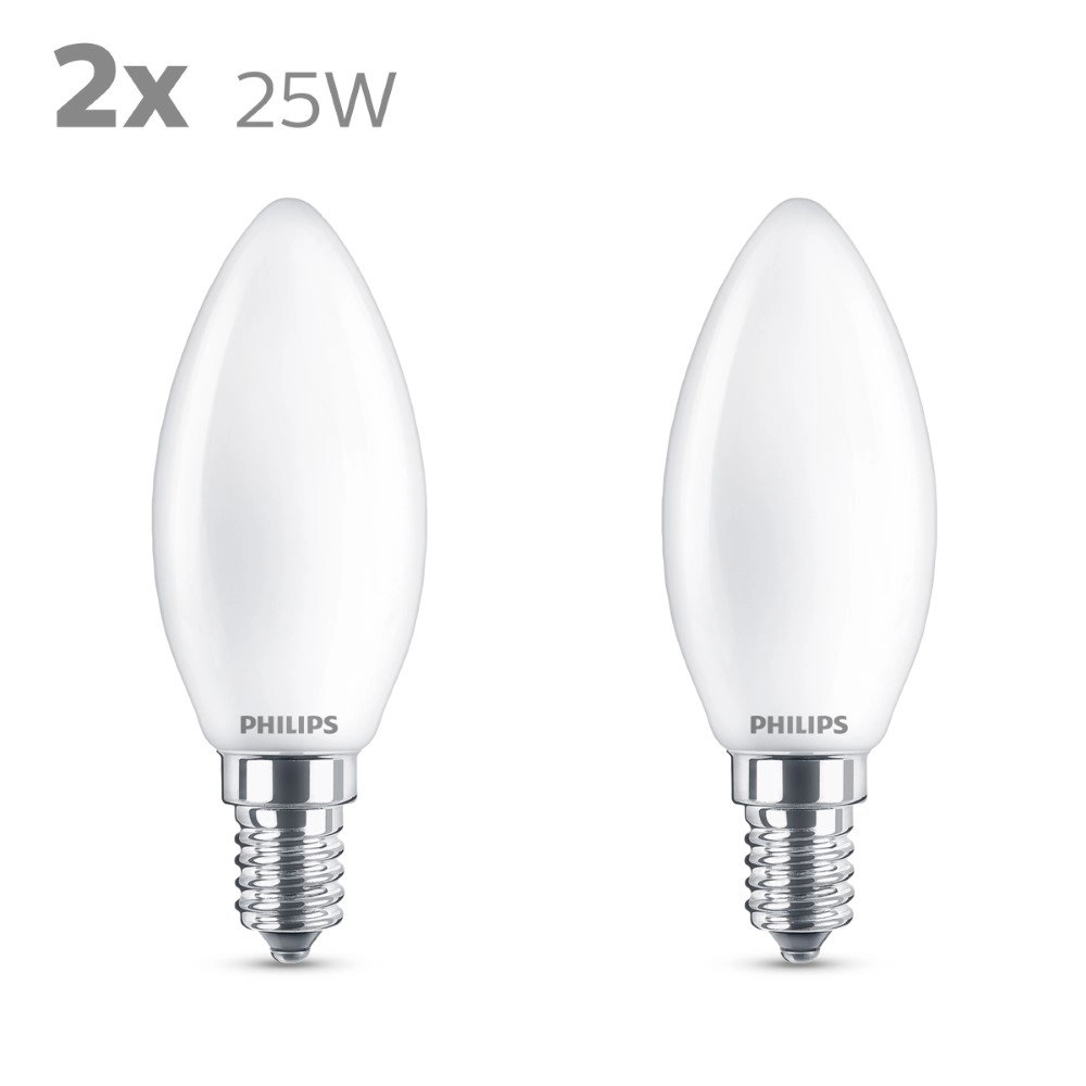 2,2W - E14 - 2700K - 250 lumen 2er-Set Philips 8718699782078