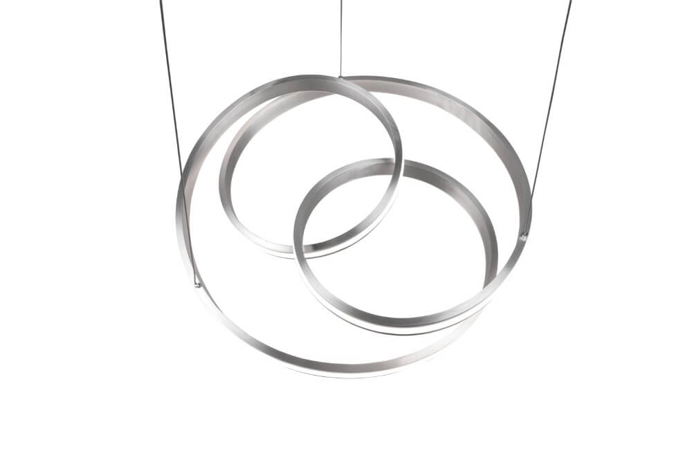 Pendelleuchte Nuria 60cm Edelstahl Trio 4017807505221