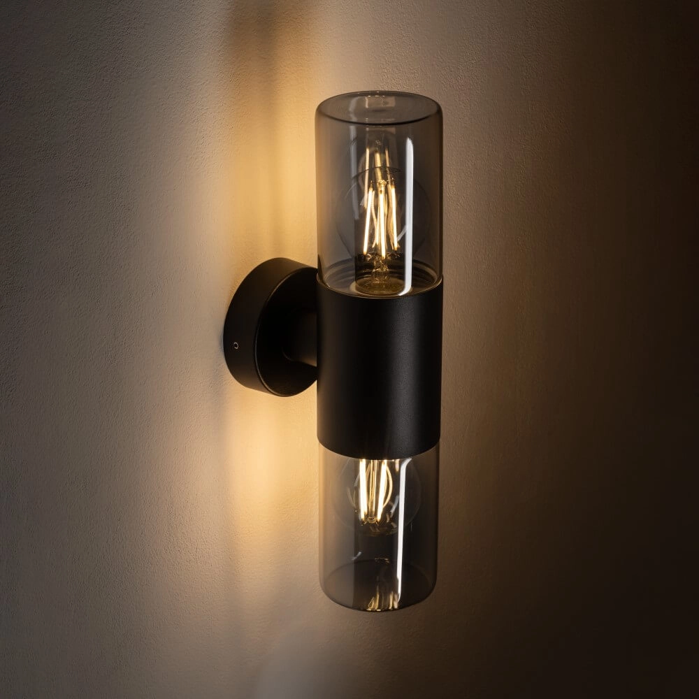 Design-Wandleuchte Ida 2-flammig schwarz Lyora 5903139113724