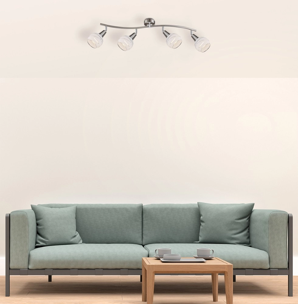 Deckenlampe Elliott 4-Light-Nickel Globo 9007371255320