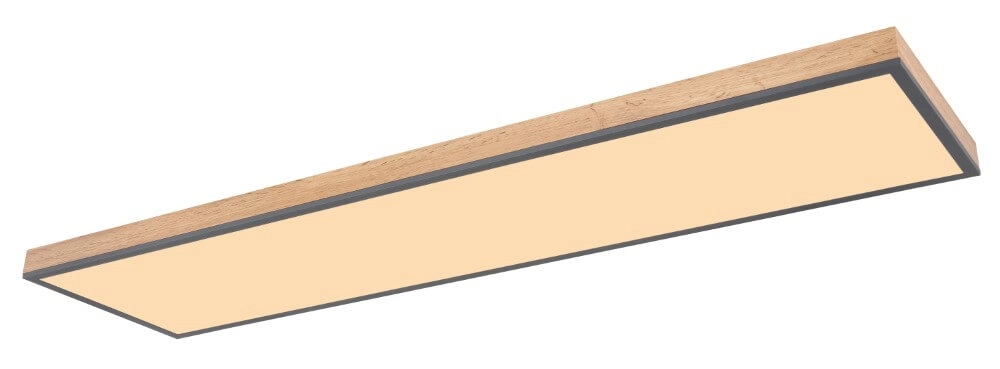 LED-Deckenleuchte aus Holz Doro 120x30cm Globo 9007371428014