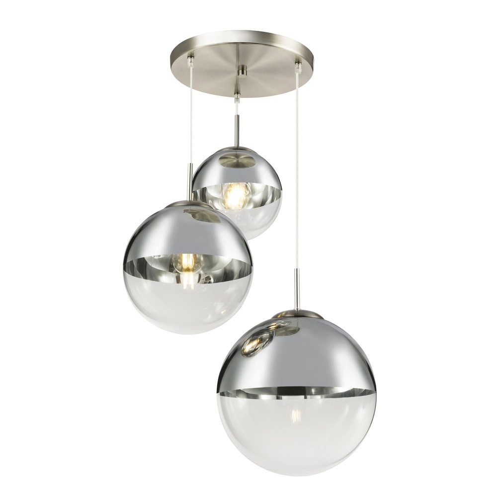3-Licht Pendellampe Varus Nickel