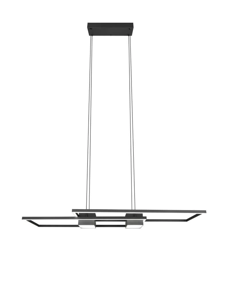 LED-Hängelampe Büro Albany Schwarz Trio 4017807610345