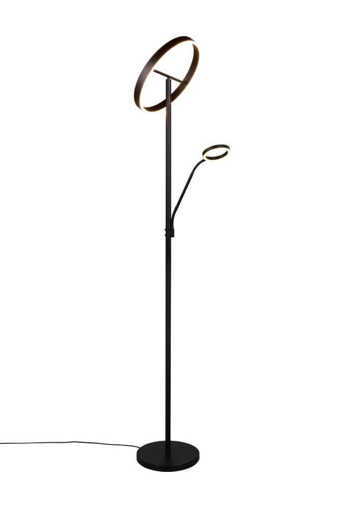 Design-Leselampe Willis Schwarz – 180 cm Trio 4017807618112