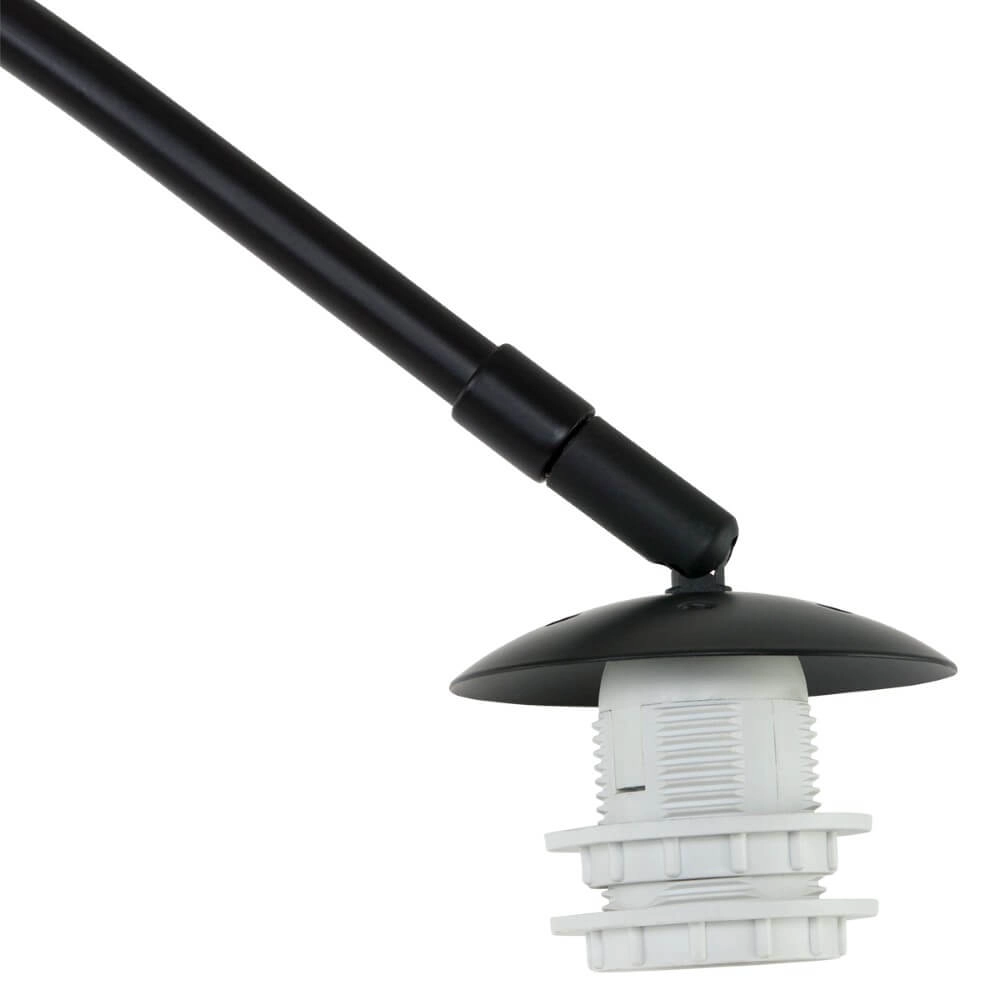Rattan-Bogenlampe Sparkled Schwarz Steinhauer 8712746152951