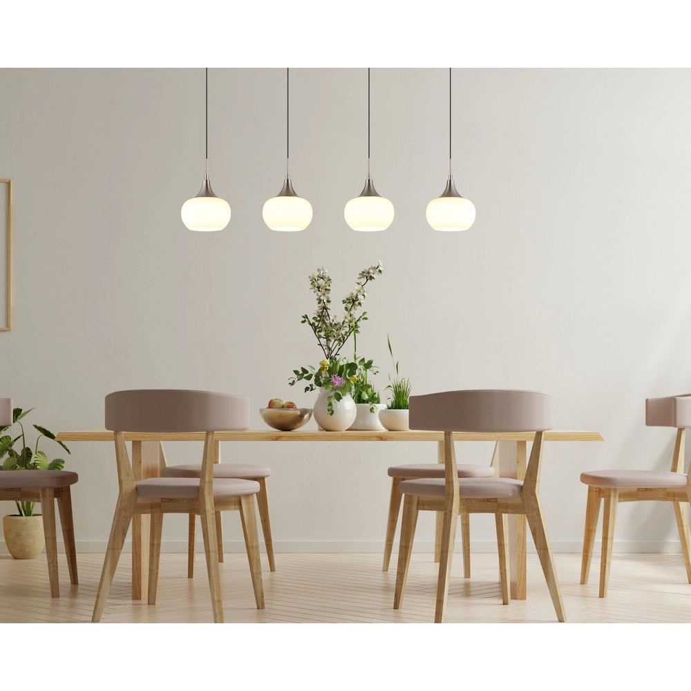Design-Pendellampe Lui 4-Light-Nickel Globo 9007371592593