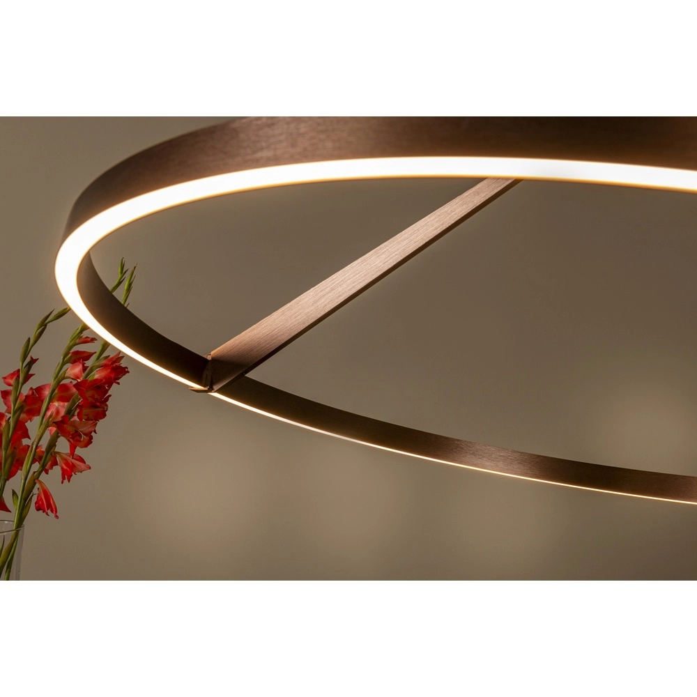 Elegante LED-Pendelleuchte Applause Kupfer – Ø 80 cm Premium by Lucide 5411212221858