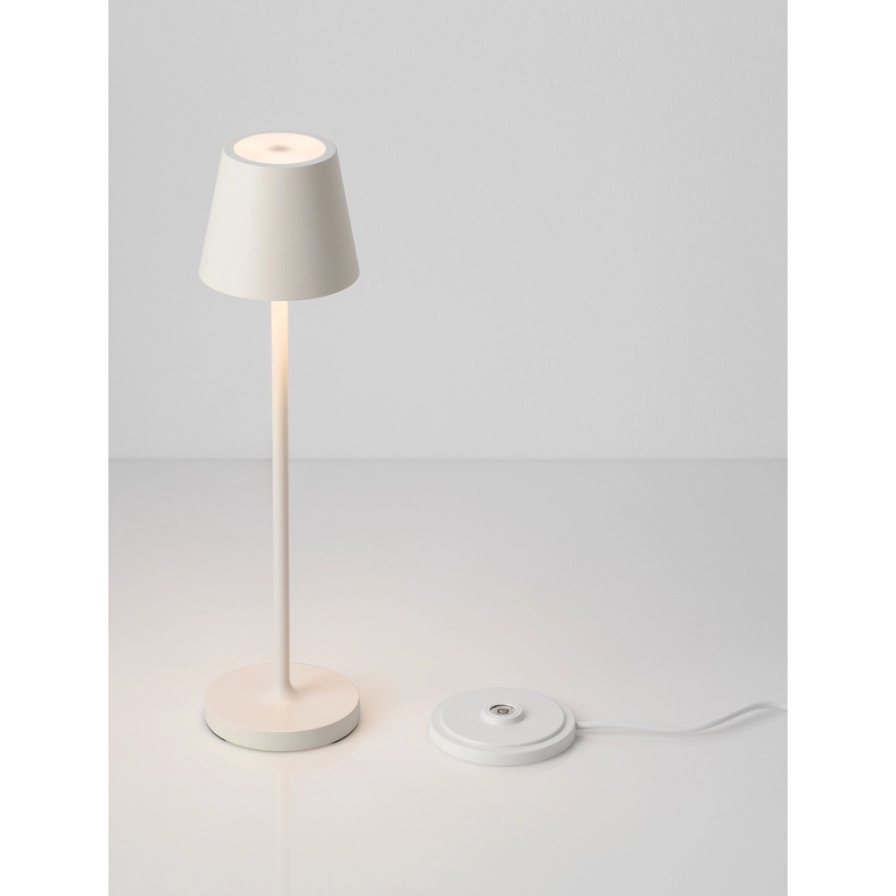 Tischlampe Petit weiß wiederaufladbar Lyora 5212017450760