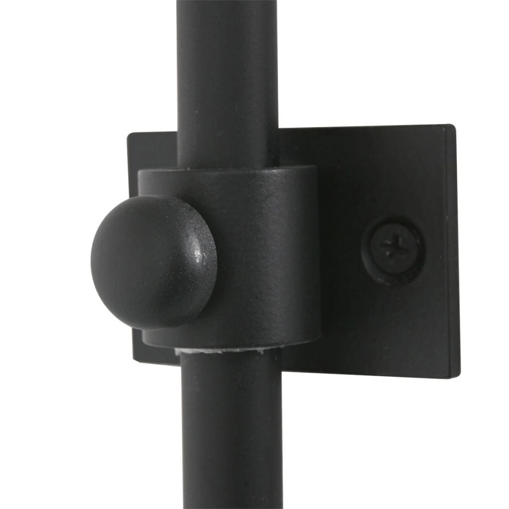 Schwarze Wandlampe Vela Lino mit Cremeton Ø60cm Steinhauer 8712746182033