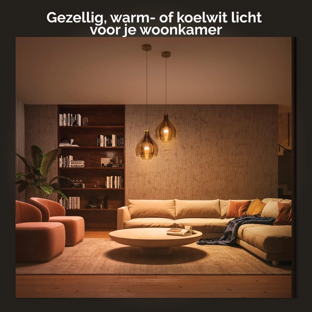 Hue Starterpack - E27 - 11W - White Ambiance 3er-Set Philips 8719514291232