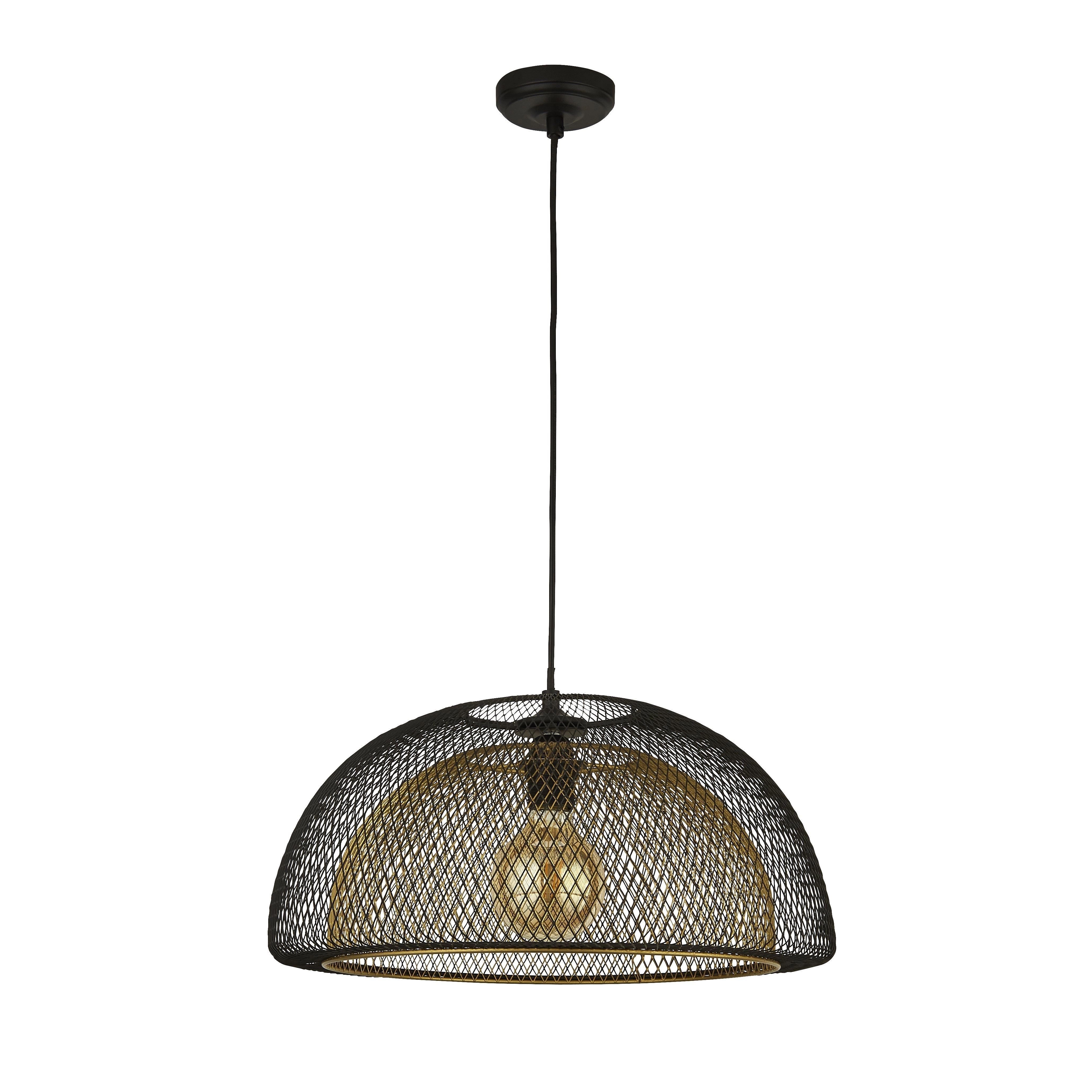 Schwarzgold Pendelleuchte Honeycomb Ø 45,5 cm