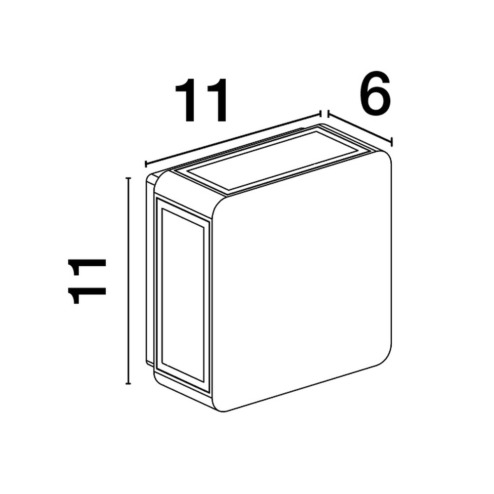 Quadratische Wandleuchte Serika anthrazit Lyora 5212017432735