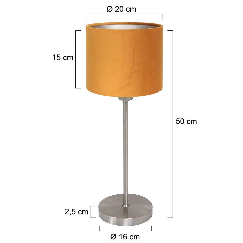 Tischlampe Noor mit goldener Kappe Steinhauer 8712746182071