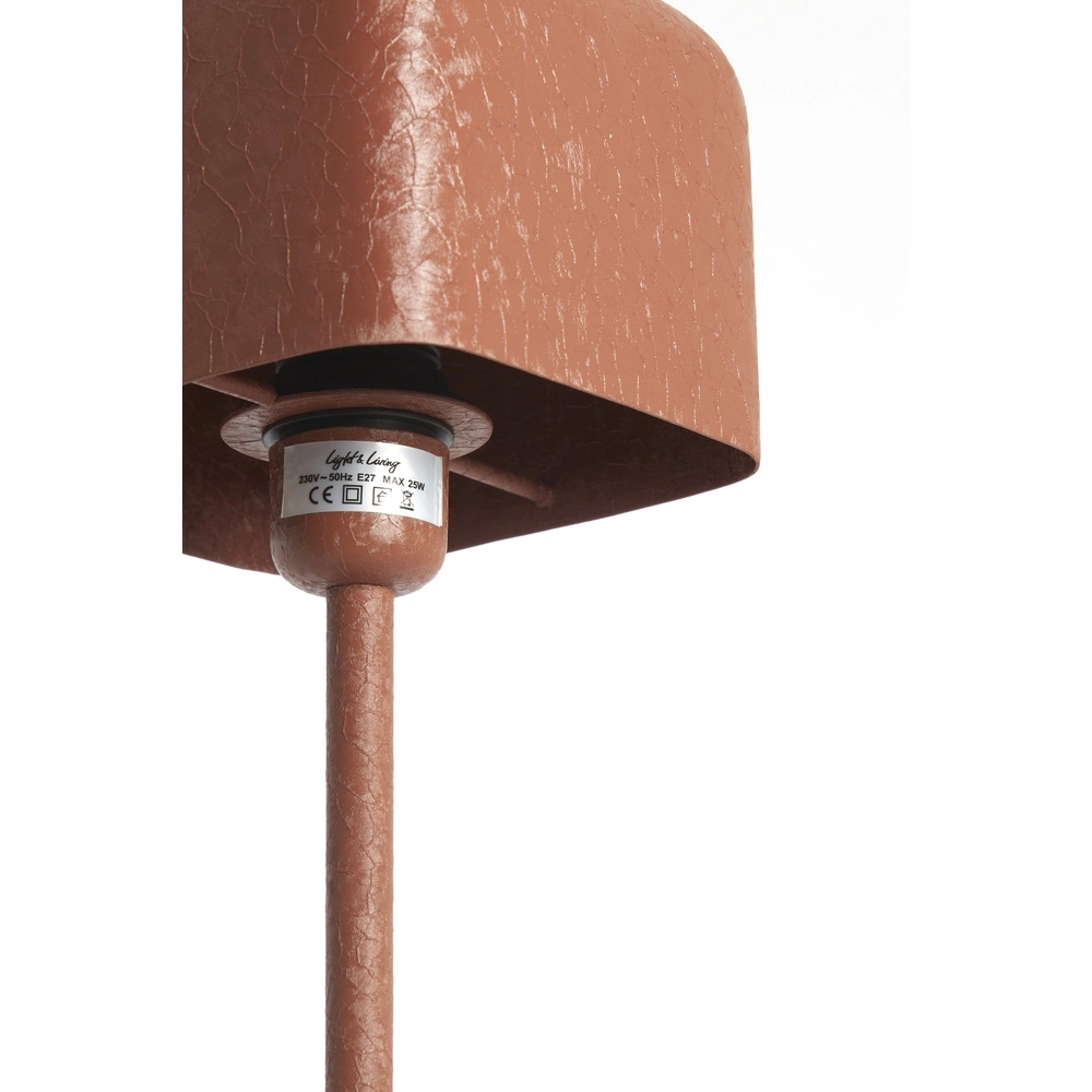 Nachttischlampe Elenie 15x15 cm – matt dunkelorange Light & Living 8717807818814