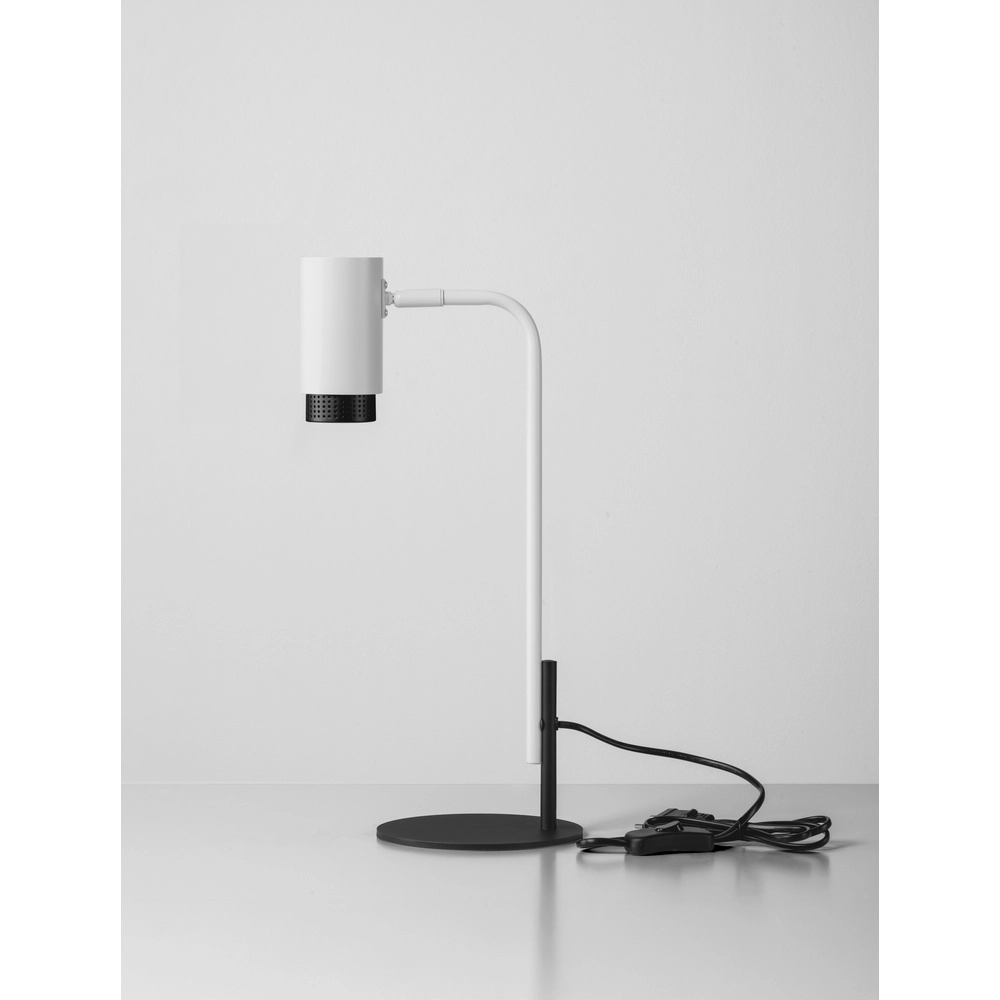Schreibtischlampe Nessi weiß mit schwarz Lyora 5212017475190