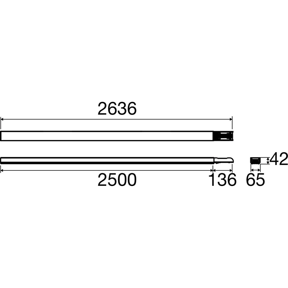 Verbindungsprofil Easylight 250cm weiß 7-polig SLV 4024163305860