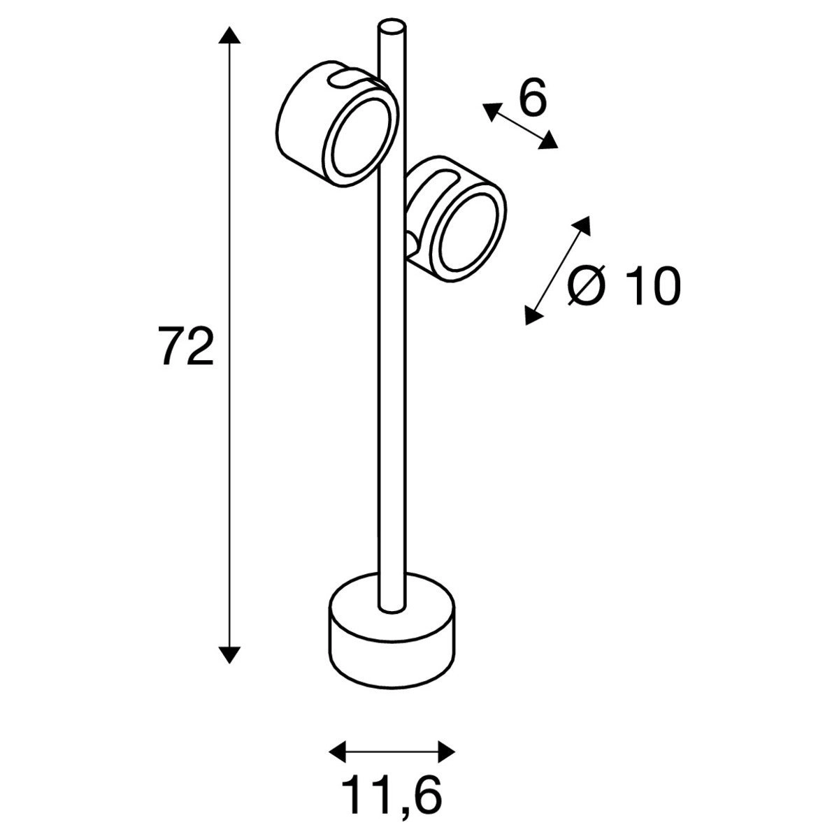 Strahler für den Garten Sitra 360 SL Orientierbar SLV 4024163127936