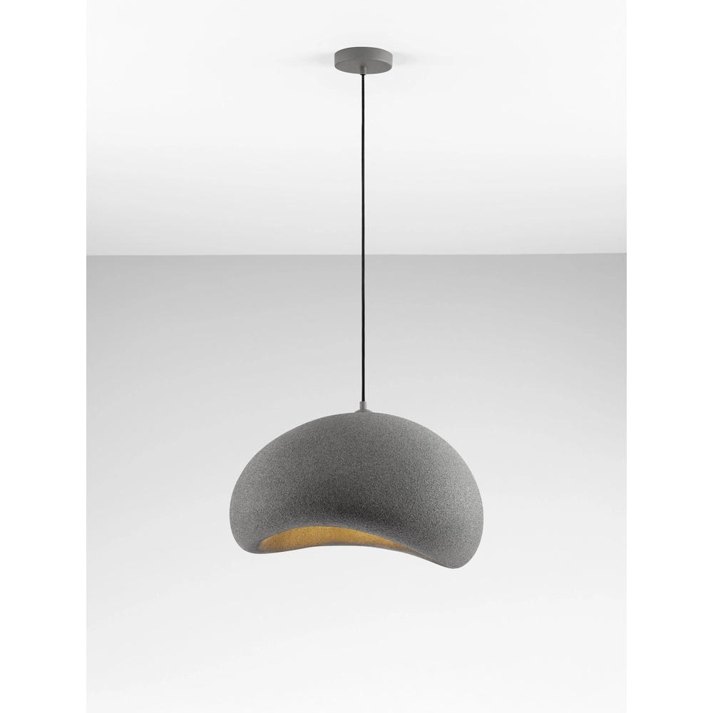 Natürliche Pendelleuchte Aere grau 50cm Lyora 5212017476715