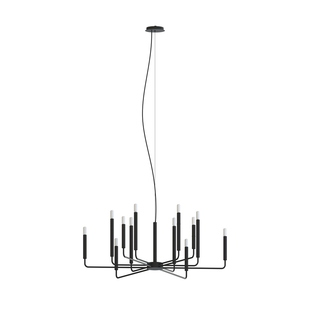 Moderner Kronleuchter Orto schwarze Ø 103 cm