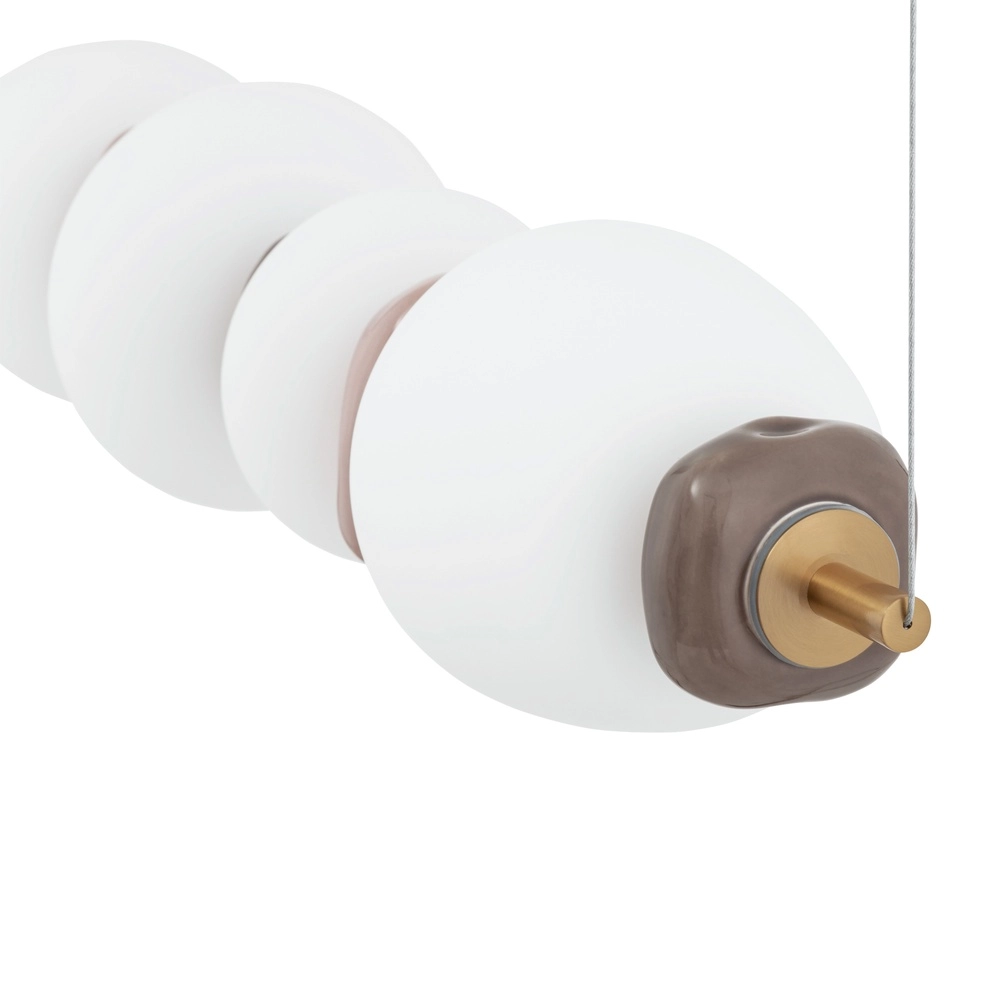 Pendellampe Ceramic Led Keramik und Glas 71 cm Lyora 5903139117005