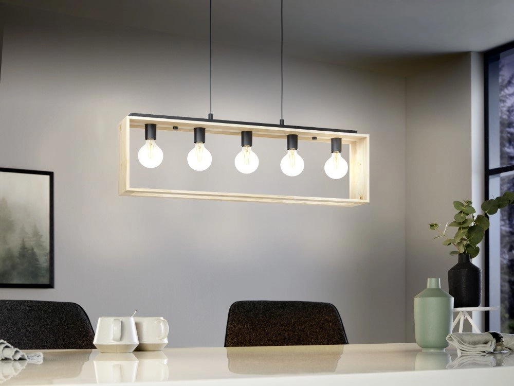 Pendelleuchte aus Holz Famborough Eglo 9002759434144