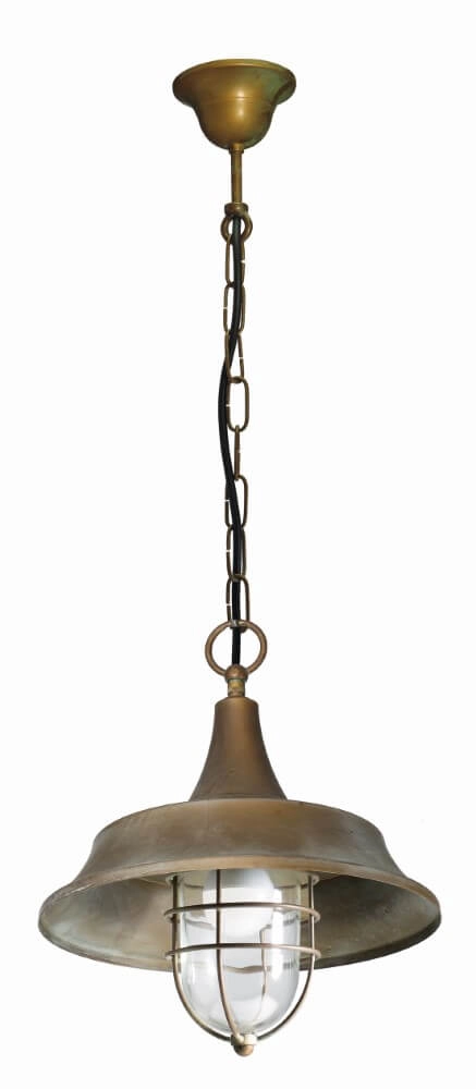 Hängelampe aus Messing Atelier S - Kette