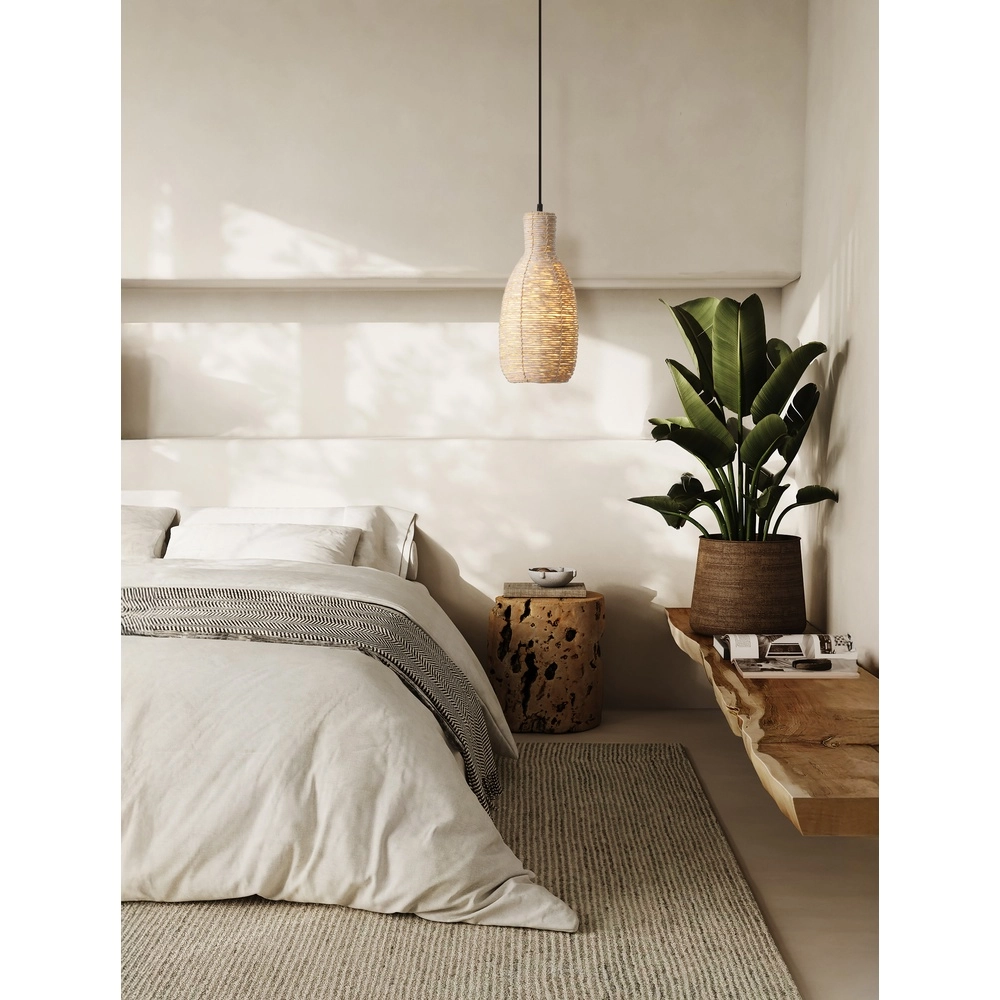 Pendelleuchte Ona Ø 18cm Rattan Lyora 5212017477538