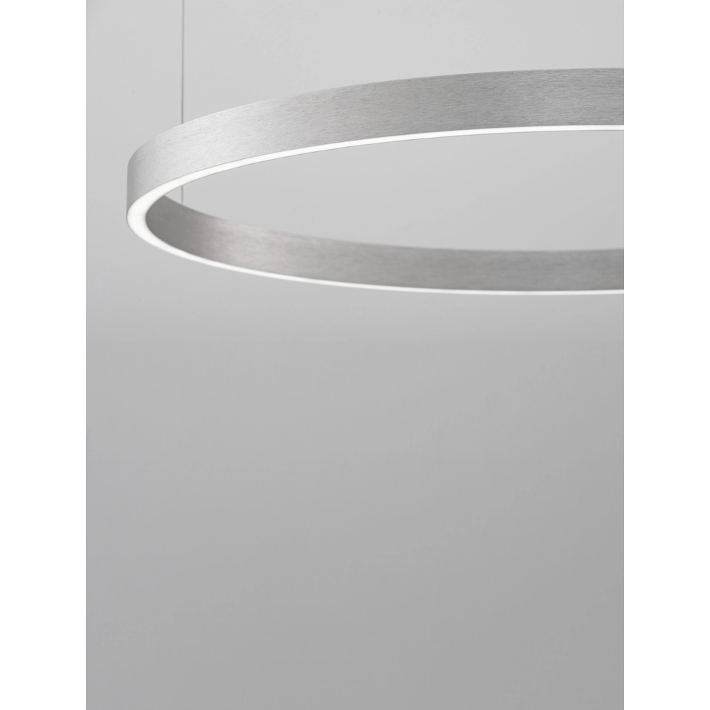 Design-Pendelleuchte Elowen silbergrau Ø 80cm Lyora 5212017439116