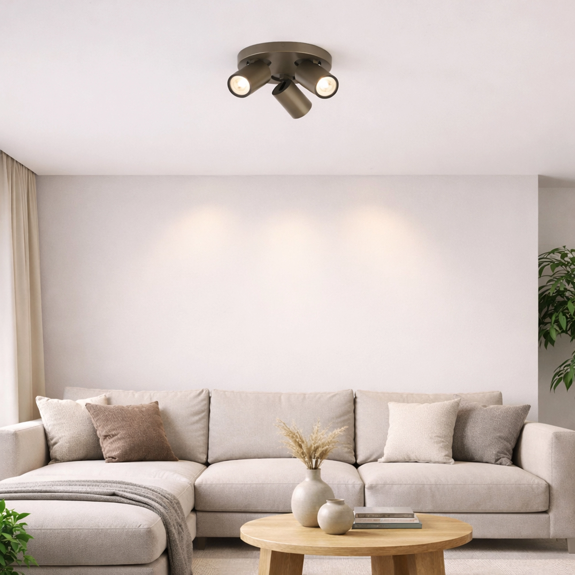 Deckenlampe Selene 3 Runde Bronze Lyora 5053423314464