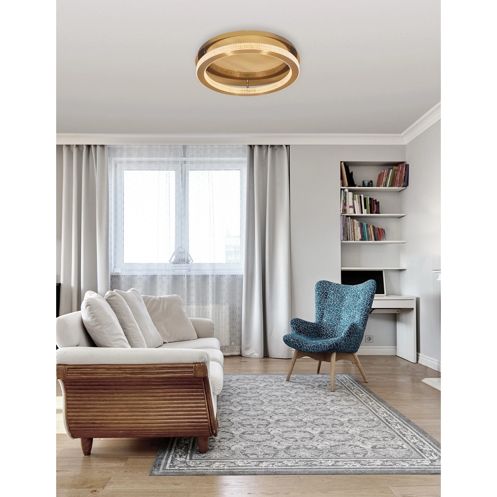 Deckenlampe Fiore gold Ø 40cm