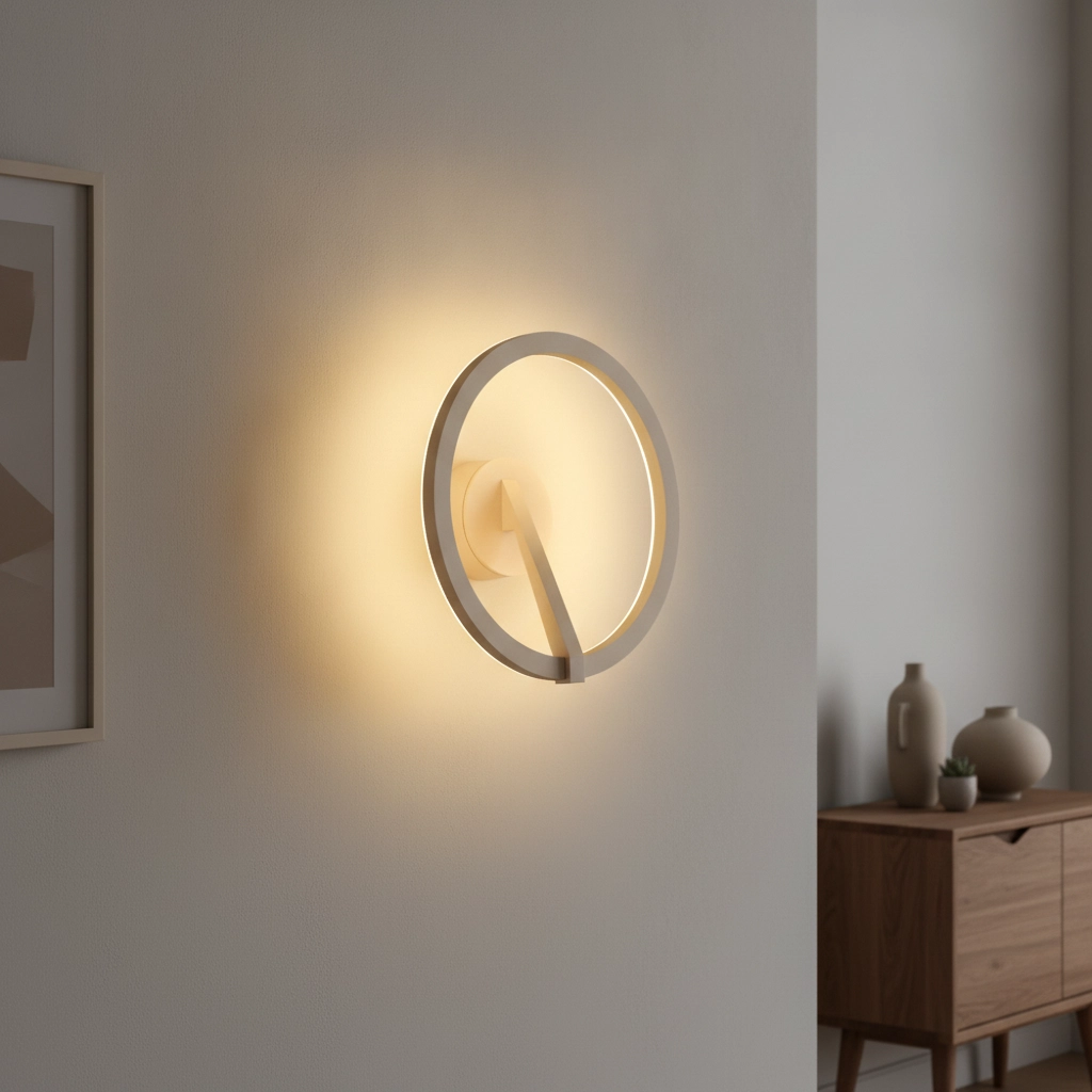 Design-Wandlampe Oregon Ø 22cm - Champagner