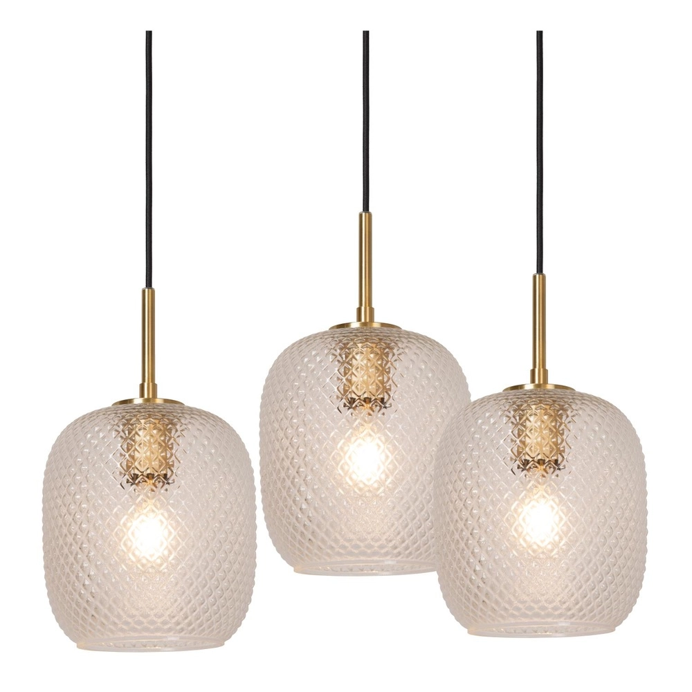 Elegante Pendellampe Alicent Gold 3-Licht Lucide 5411212032164