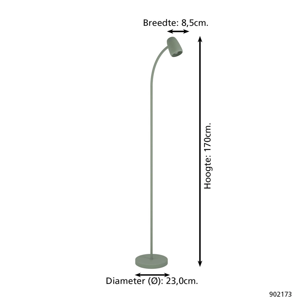 Stehlampe Carlo grün Eglo 9008606360826