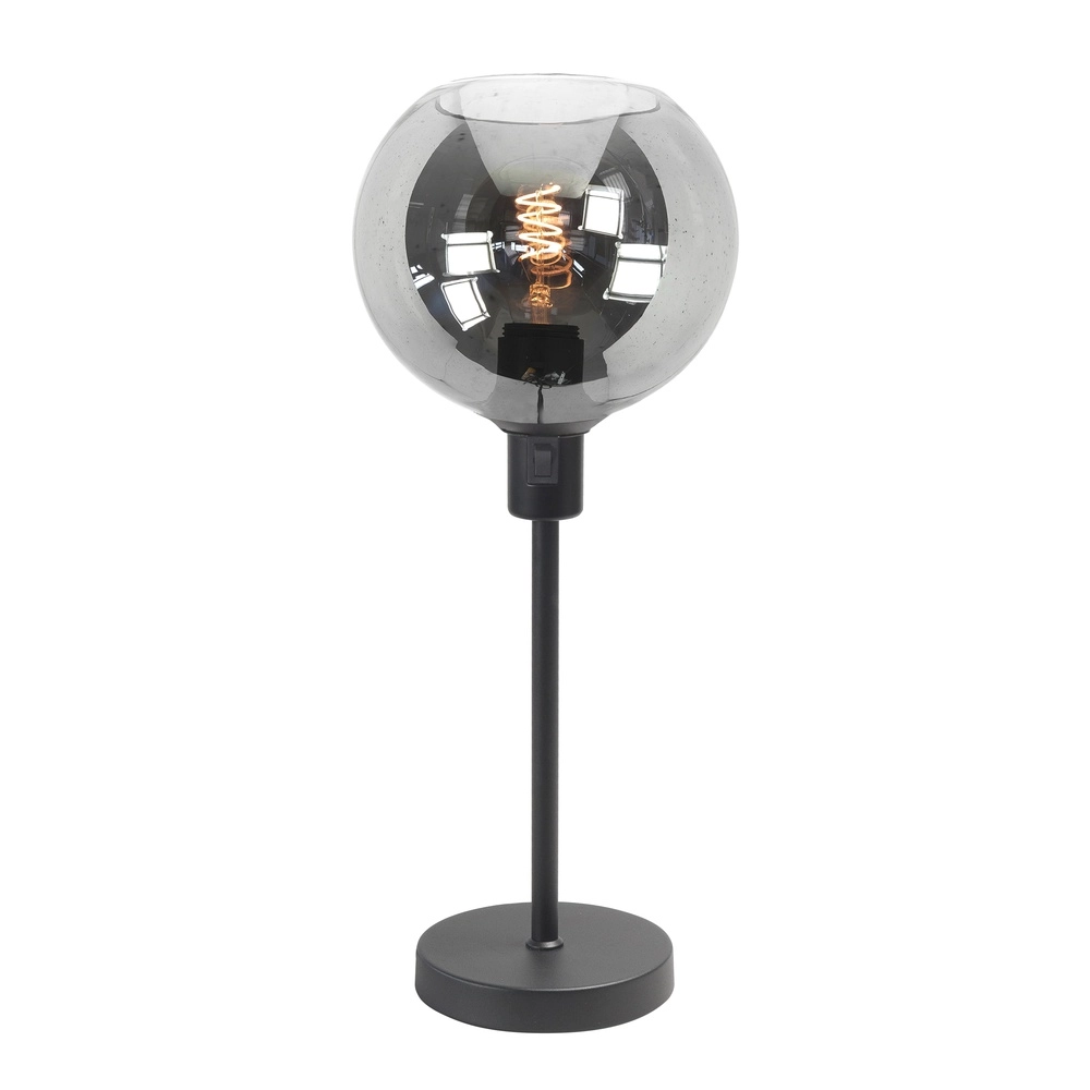 Tischlampe Fantasy schwarz mit Rauchglas Highlight 8718379041129