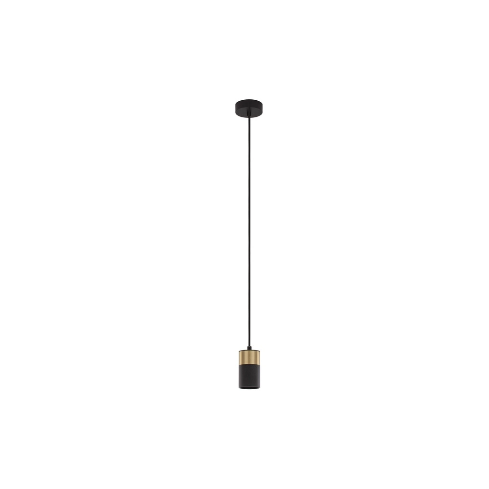 Pendelleuchte Pongo S Single 9,5cm gold mit schwarz Lyora 5212017430335