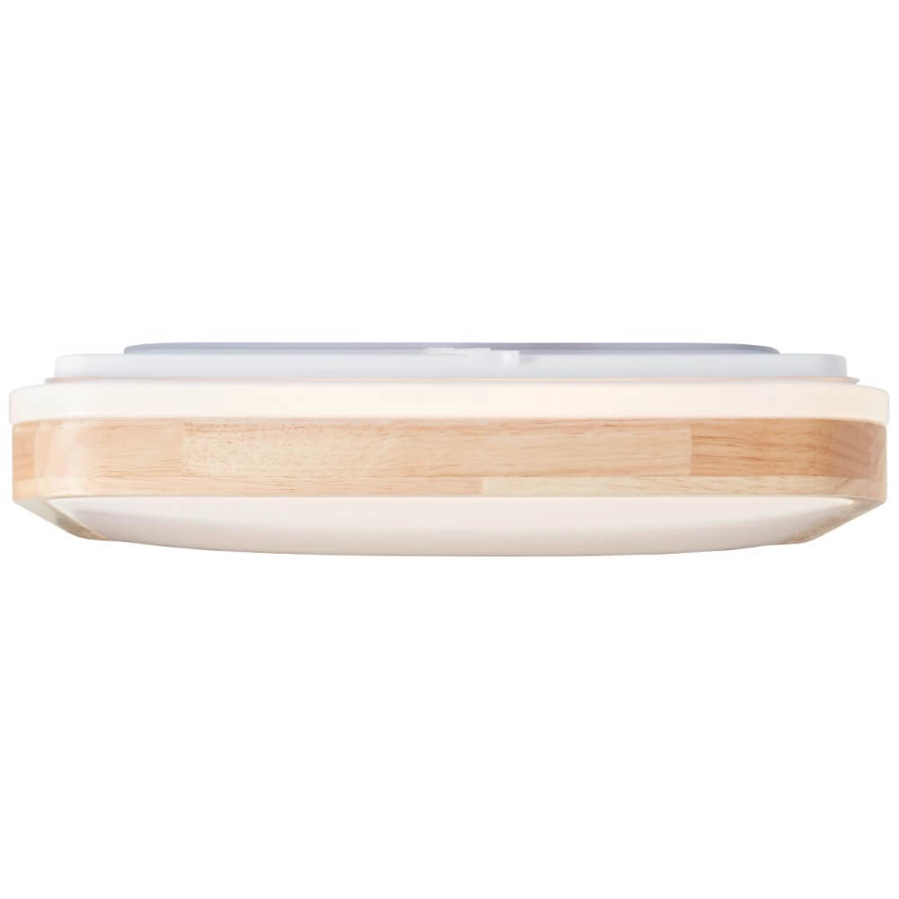 Deckenleuchte Tumeo 39 x 39 cm weiß mit Holz Brilliant 4004353411311