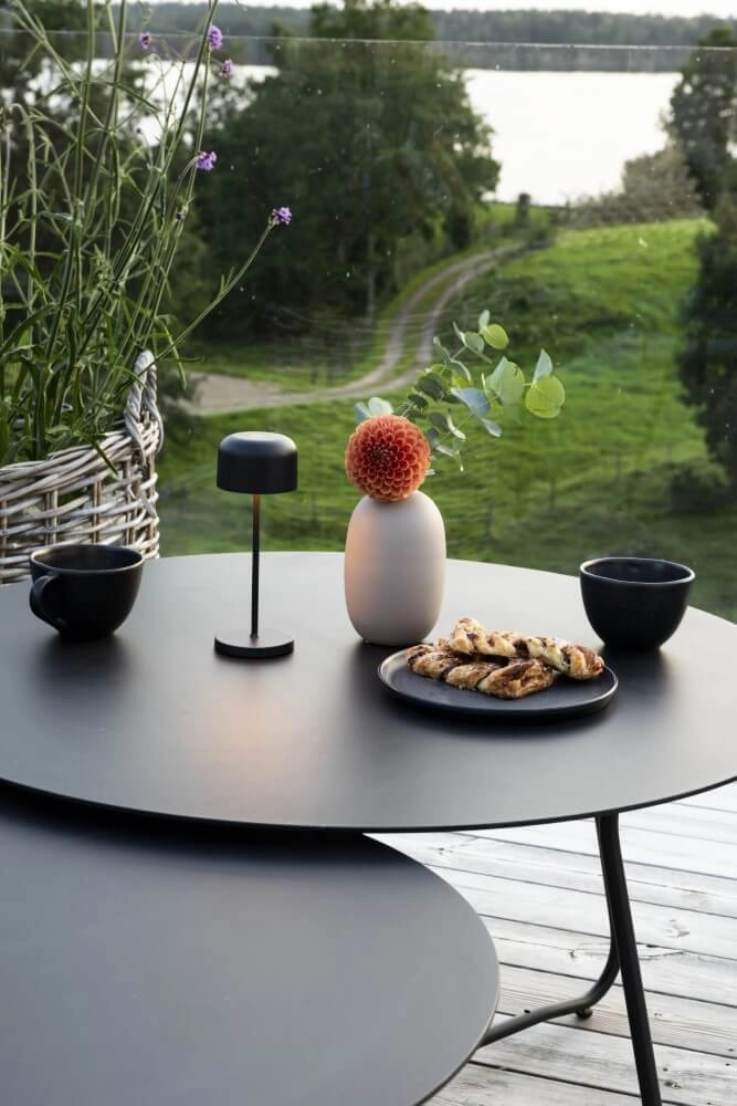 Wiederaufladbare Tischlampe Lille mini Schwarz KonstSmide 7318307835755