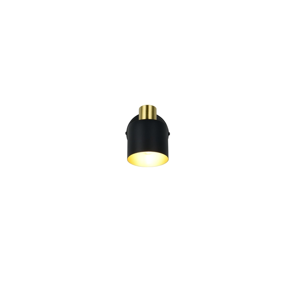 Wandstrahler Eva schwarz mit gold Trio 4017807654646