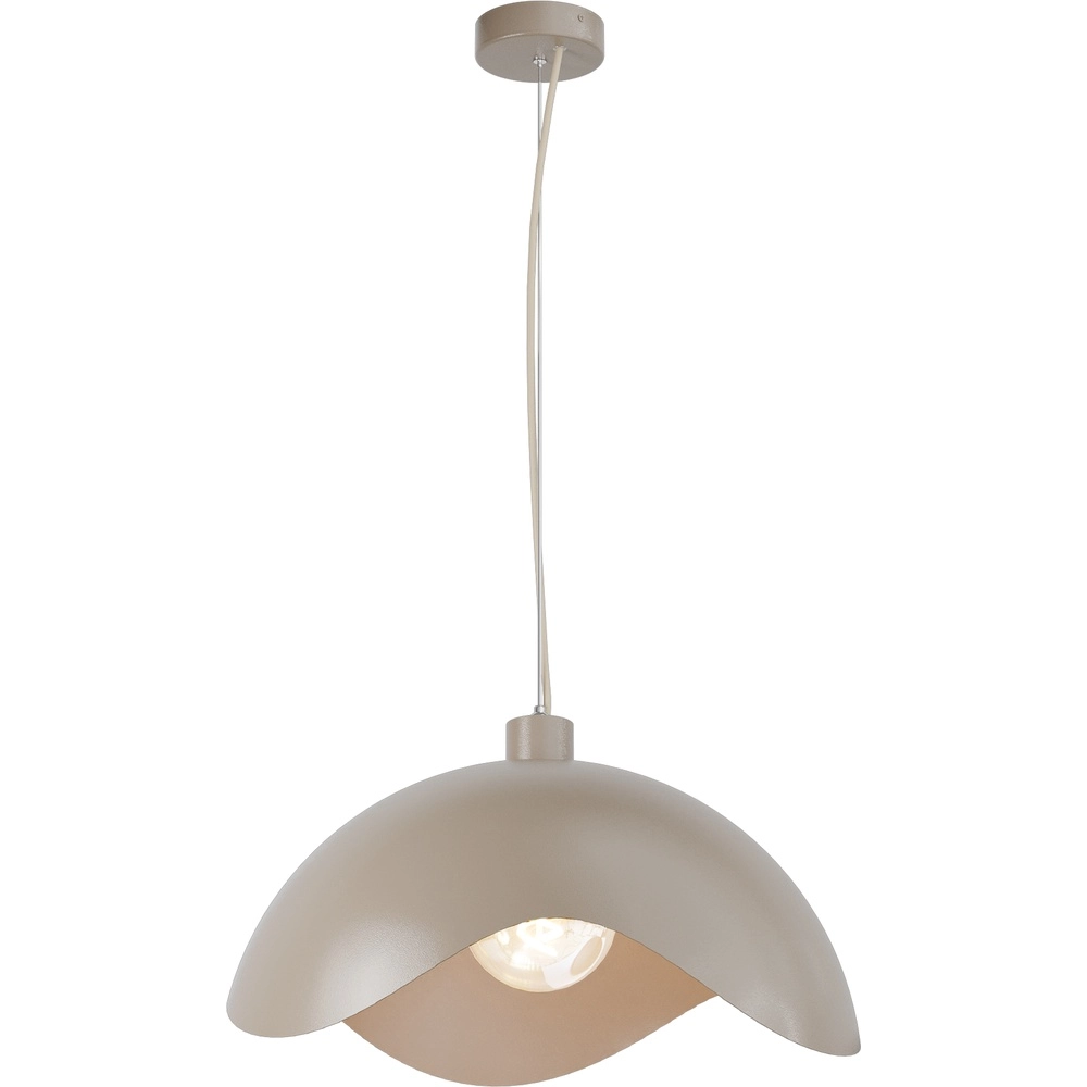 Design-Pendellampe Volta Ø50cm – wellig – Sand