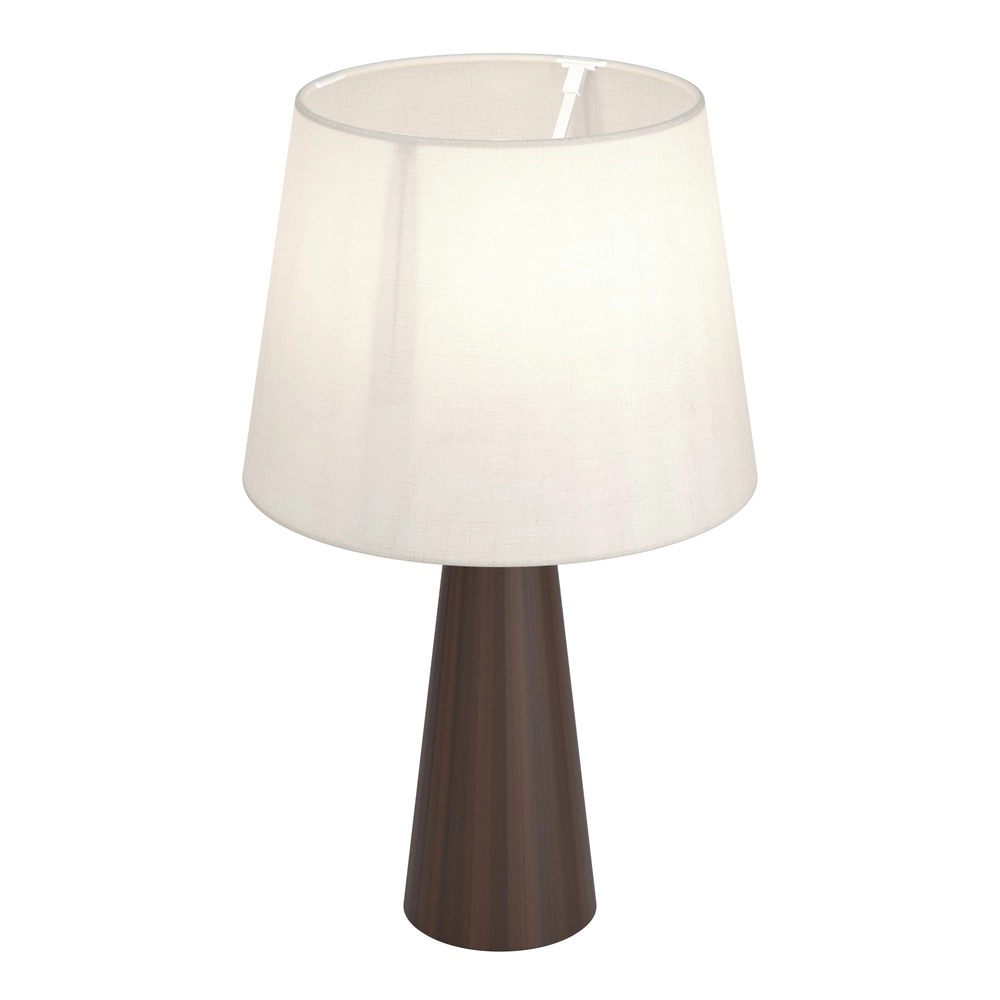 Landtischlampe Patemsico Braun mit Kapuze