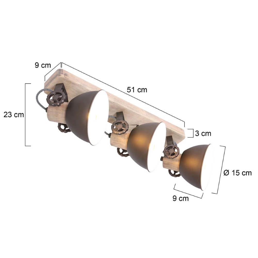 Deckenstrahler Gearwood Steinhauer 8712746129243