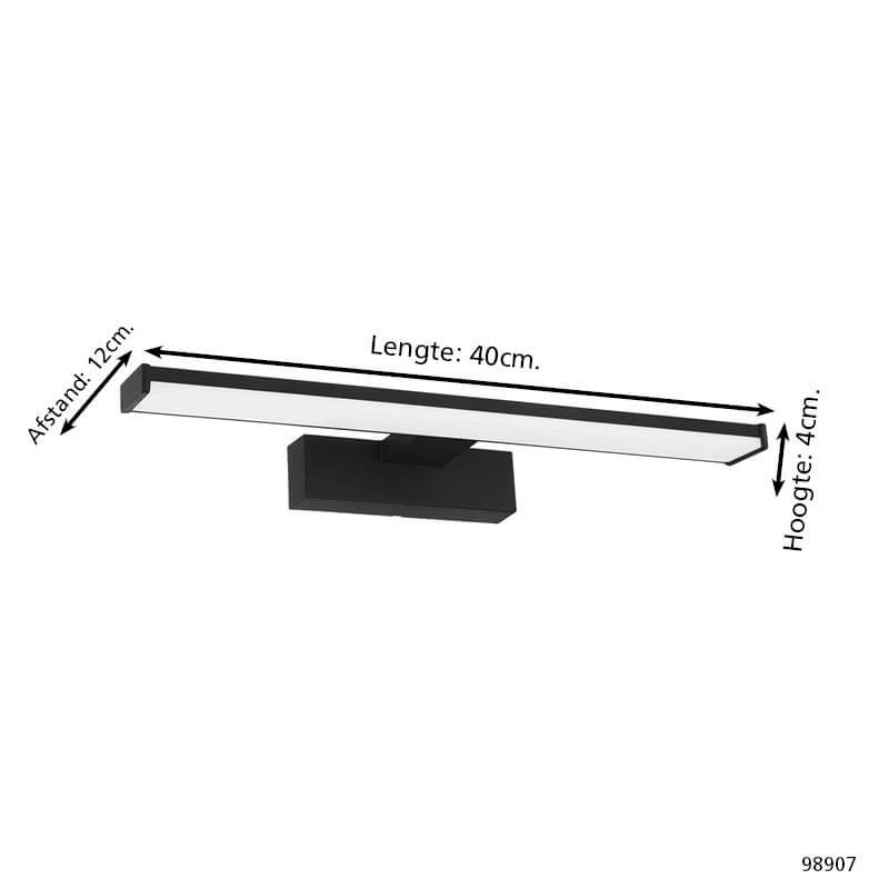 Spiegellampe Pandella 1 Badezimmer – IP44 – 40 cm Eglo 9002759989071