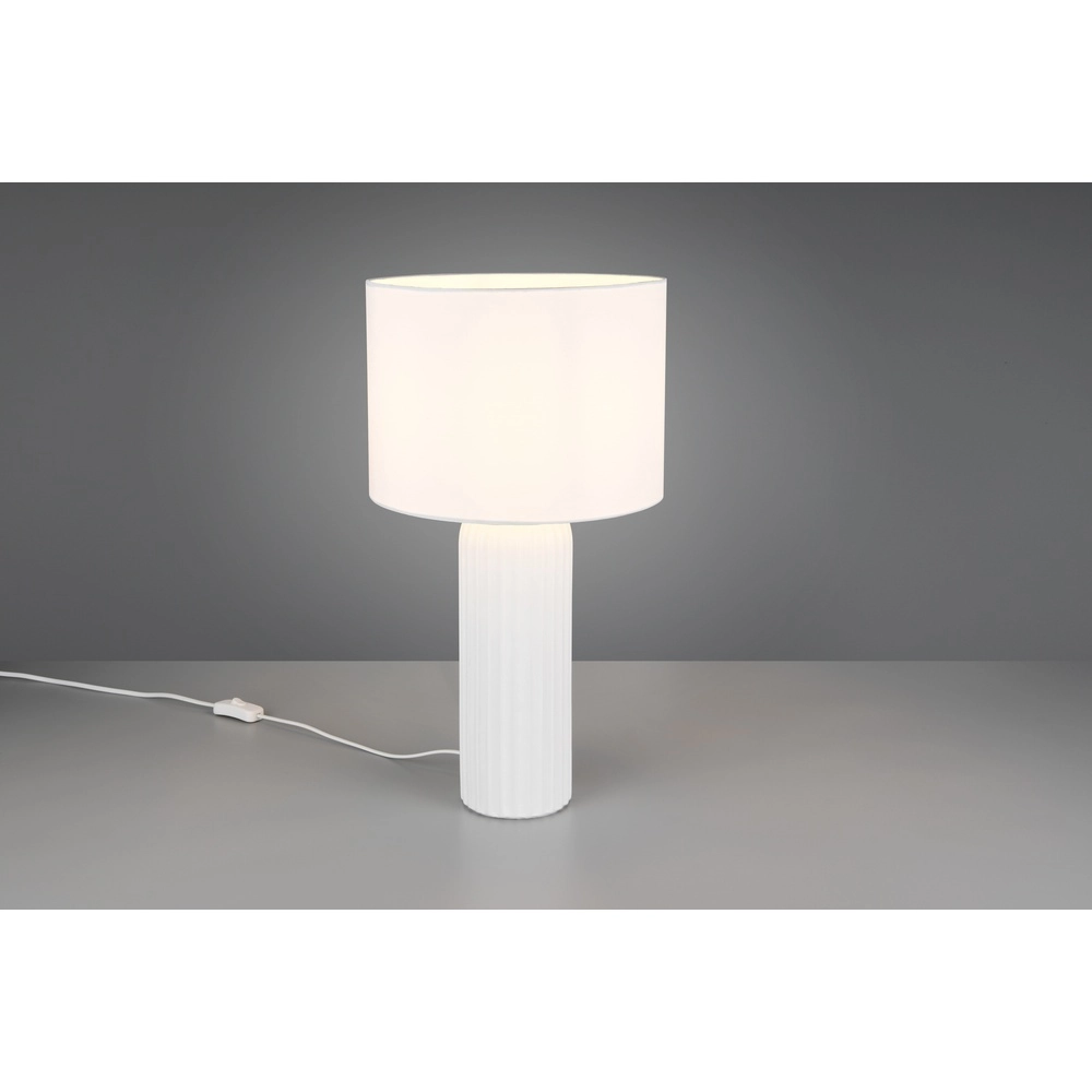 Tischlampe Blair Ø 28cm weiß Trio 4017807654349