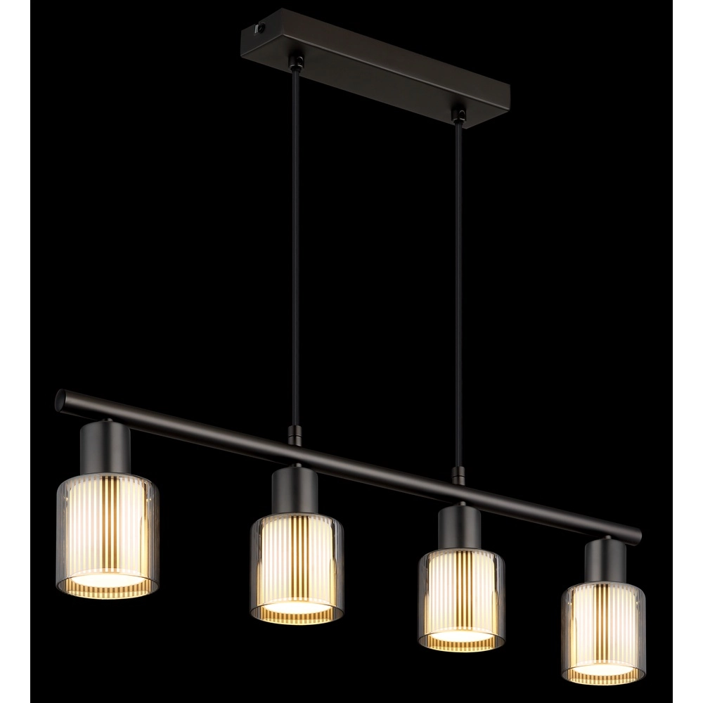 Design-Pendellampe Villegas 4-Leicht-Schießmetall Globo 9007371572953