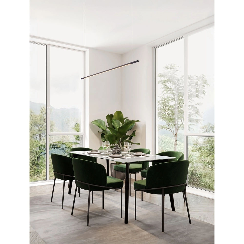 Schlanke Pendelleuchte Brillia schwarz 120cm Lyora 5212017473776