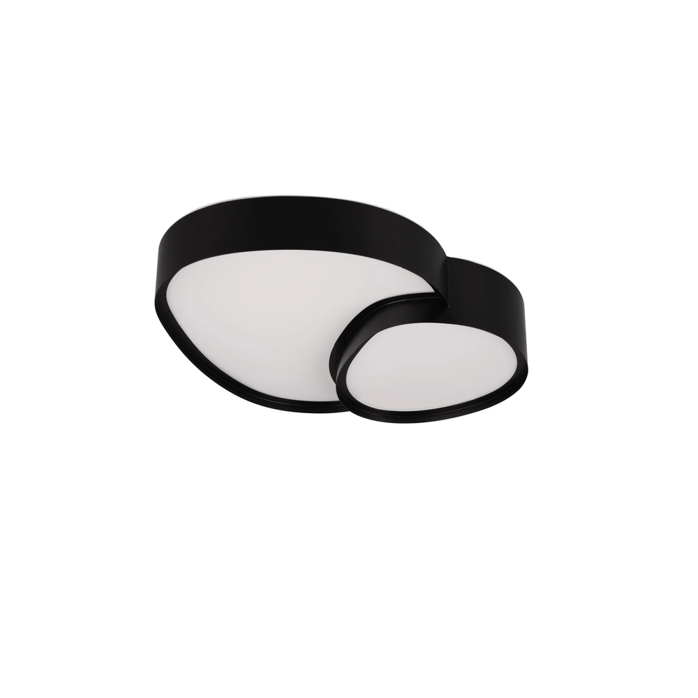 Organische Deckenleuchte Rise 43,5cm schwarz Trio 4017807600582